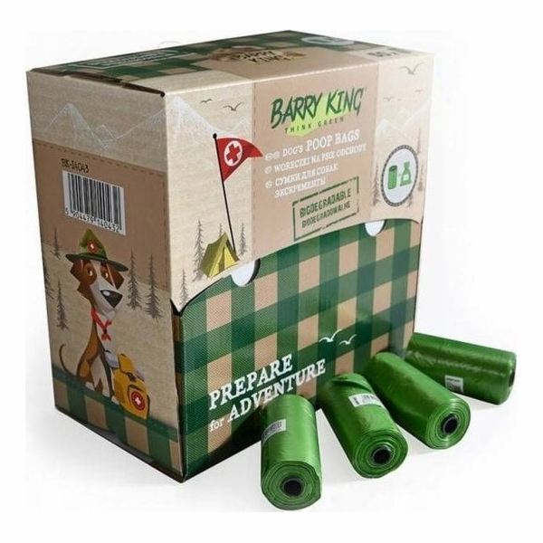 Barry King Sáčky na psí exkrementy 50 rolí x 20 kusů, zel...