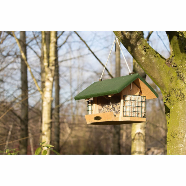Garden&Fun Dřevěné závěsné krmítko pro ptáky GF 18,5x18,5...