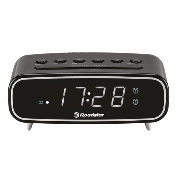 Radiobudík Roadstar, CLR-2310/BK, FM, 2 x alarm, LCD disp...