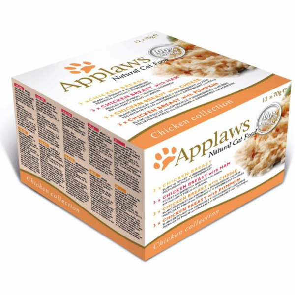Applaws Multipak kuřecí konzervy pro kočky 12x70g