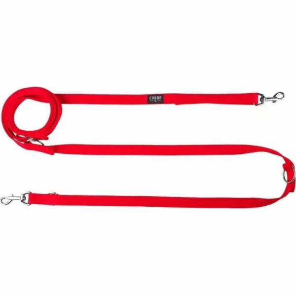 Chaba Chaba červené prodlužovací vodítko pro psy 16 mm / 4 m