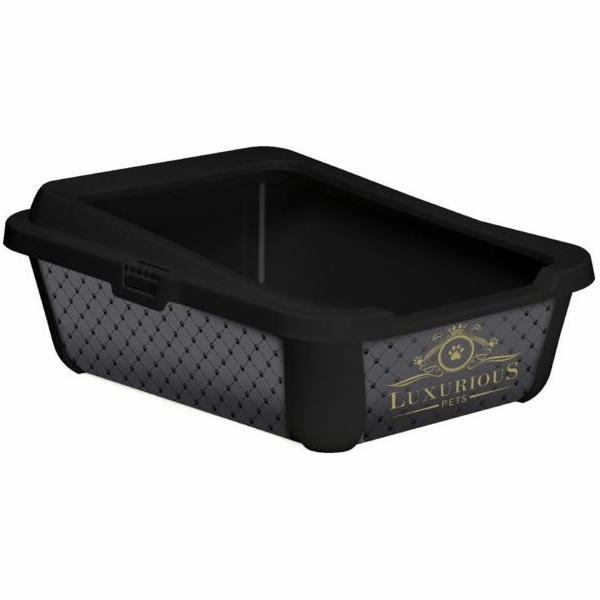 Yarro International Kočičí toaleta Trendy Luxusní Černá