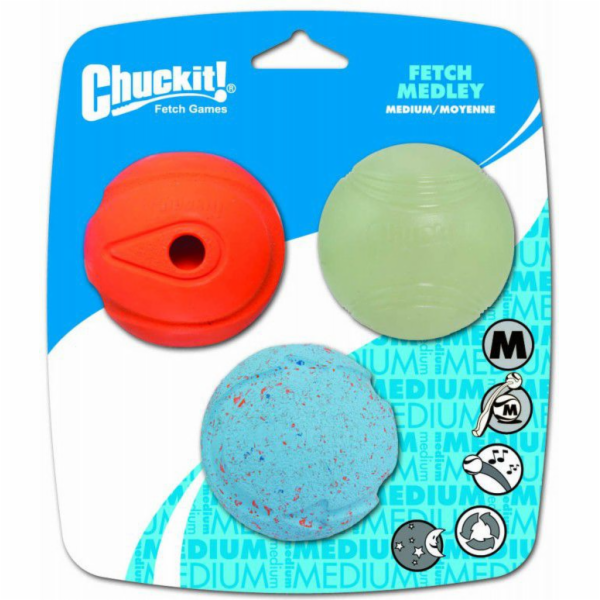 Chuckit! FETCH MEDLEY ASST STŘEDNÍ 3BAK (520520)