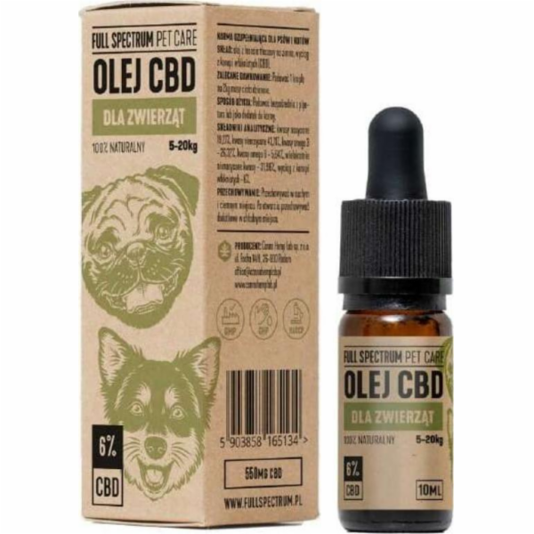 Full Spectrum CBD olej pro zvířata 6% 10 ml FULL SPECTRUM...
