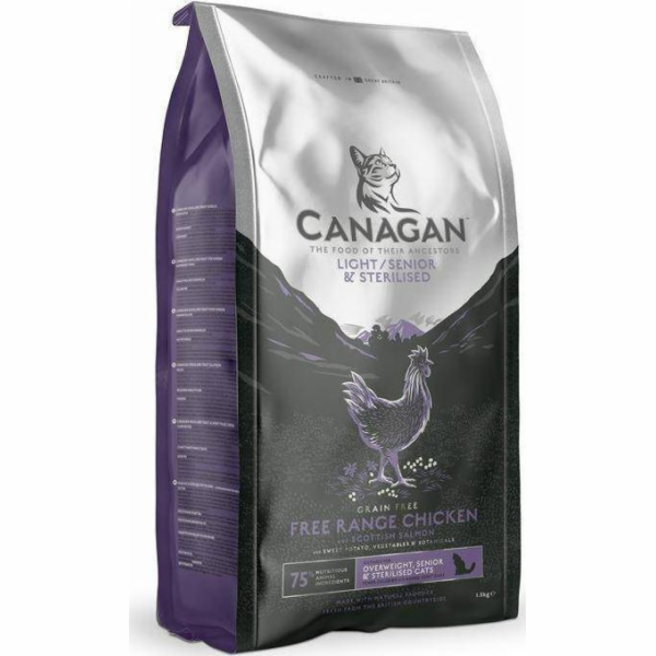 Canagan CANAGAN KOČKA 1,5 kg LEHKÁ/SENIORSKÁ A STERILIZOV...