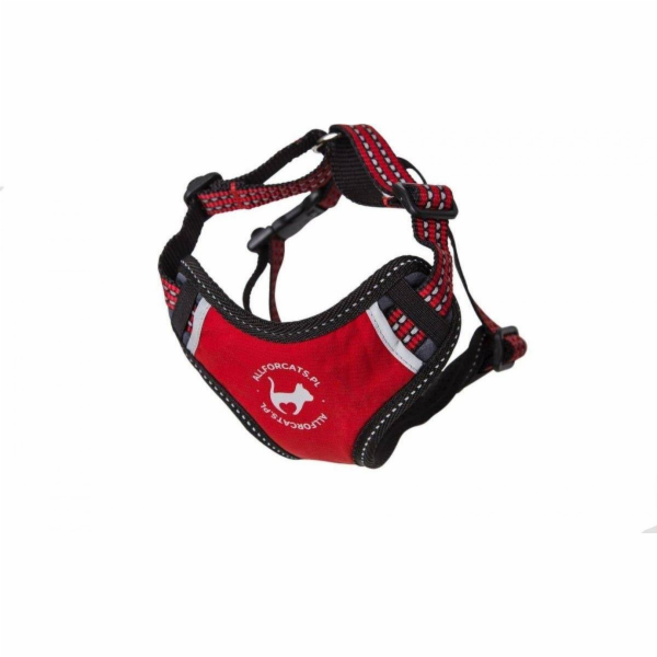 All for Cats Sportovní postroj All For Cats XS červený