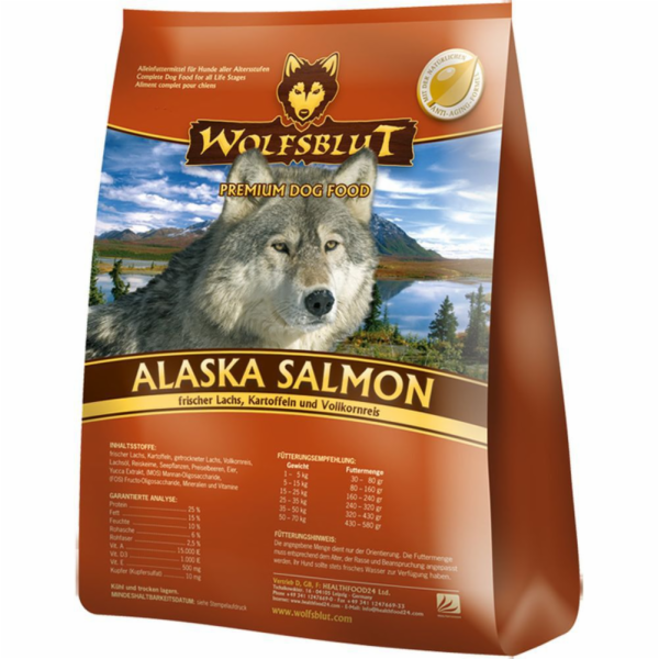 Wolfsblut Dog Alaska Salmon - losos a rýže 2 kg