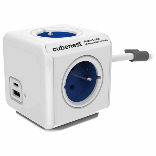 Cubenest Powercube Extended USB PD 20W, A+C, 4× zásuvka, ...