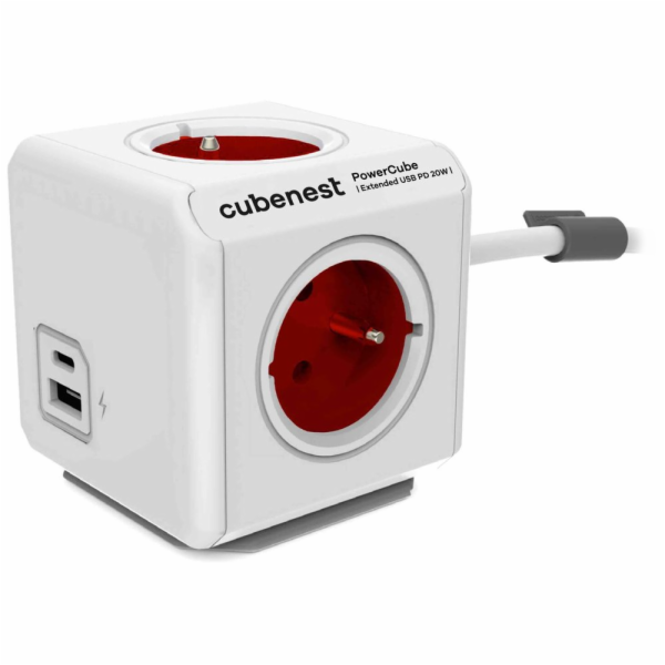 Cubenest Powercube Extended USB PD 20W, A+C, 4× zásuvka, ...