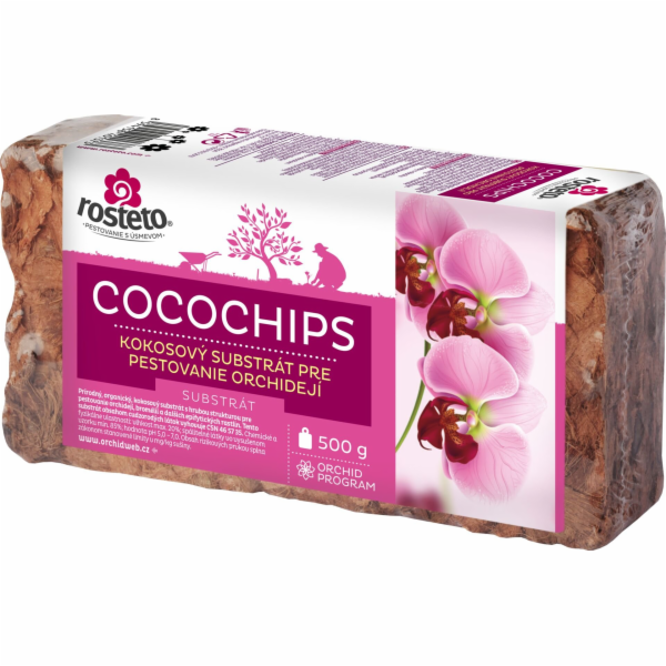 Substrát pro orchideje kokosové kousky Rosteto 500 g