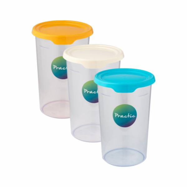 Dóza s víkem 1,5 l Practic plast