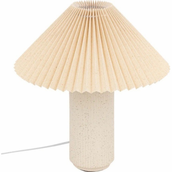 Beliani Béžová porcelánová stolní lampa 38 cm