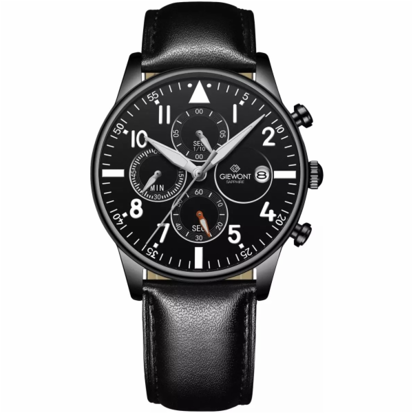 Giewont Pánské hodinky Chronograf Sapphire Black GW5630-A1
