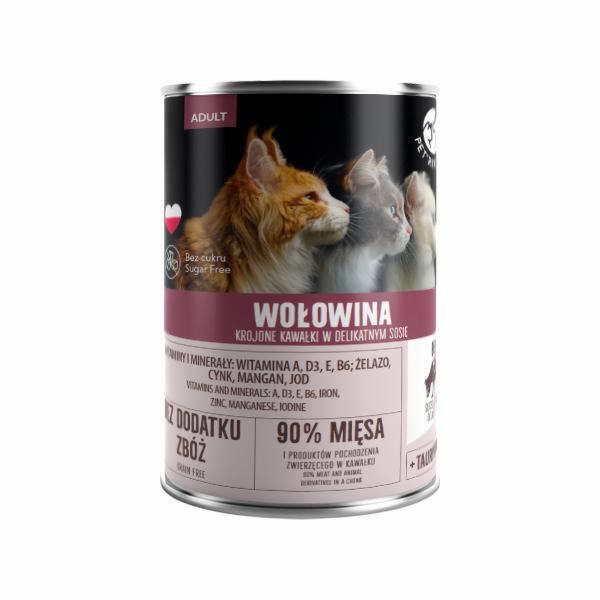 PET REPUBLIC Adult Beef - mokré krmivo pro kočky - 400g