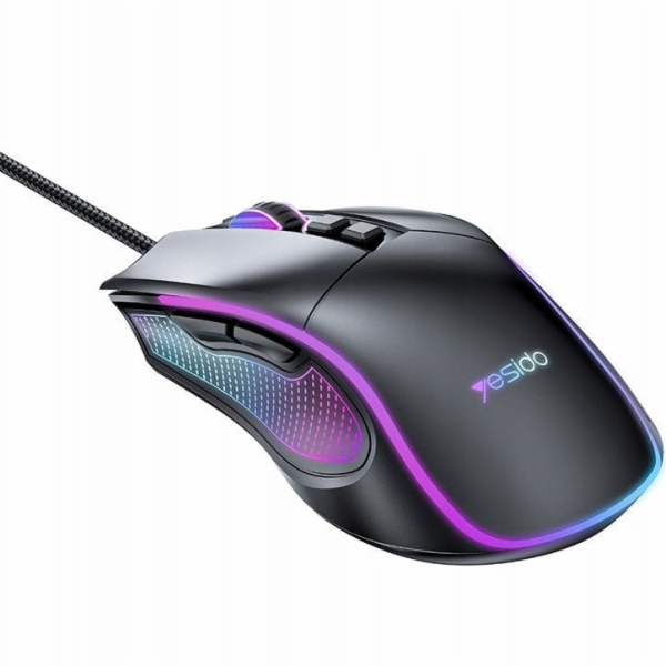 Yesido KB20 Drátová herní myš 2,4 GHz, ČERNÁ