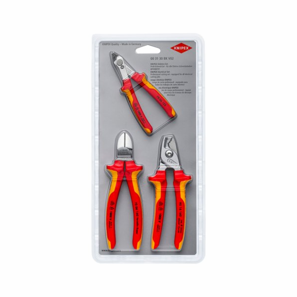 Knipex SADA NÁŘADÍ PRO ELEKTROINSTALAČNÍ PRÁCE, 3 DÍLNÁ.