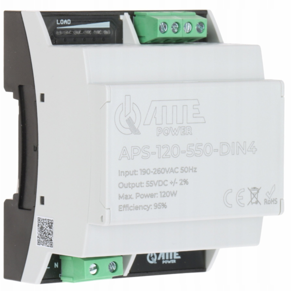 Atte SPÍNACÍ ZDROJ APS-120-550-DIN4 ATTE