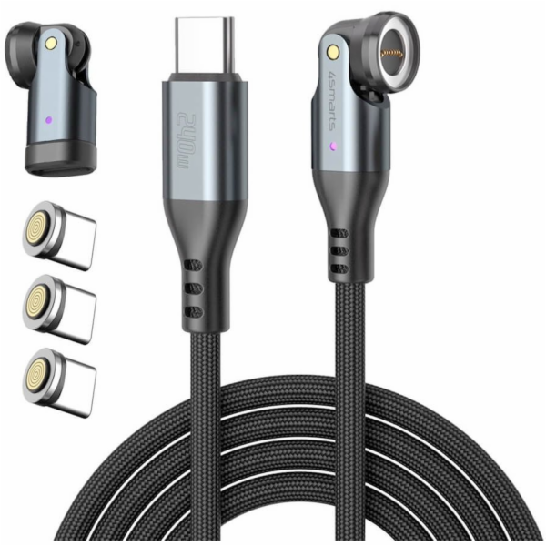 Adidas 4smarts USB-C 540° magnetický kabel-sada GravityCo...