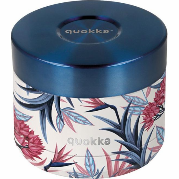 Quokka Termoska Whim Food Jar Blue Garden 0,36 l modrobílá