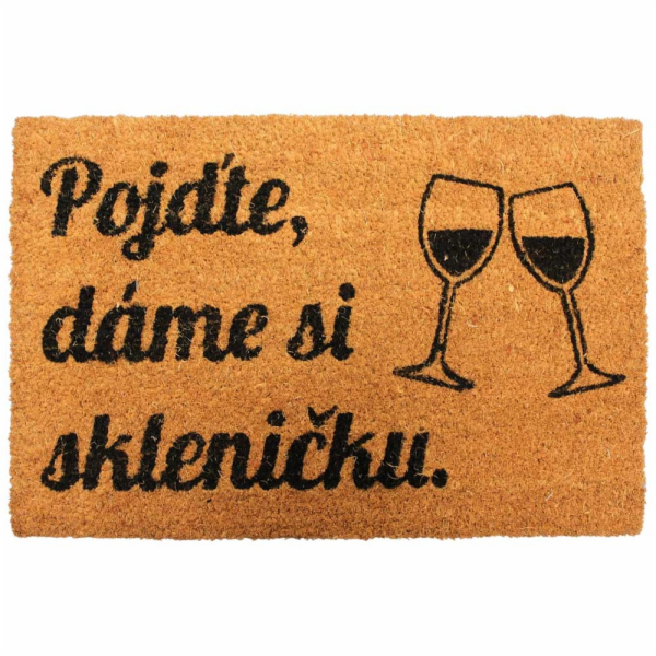 Rohožka DÁME SKLENIČKU 40x60 cm