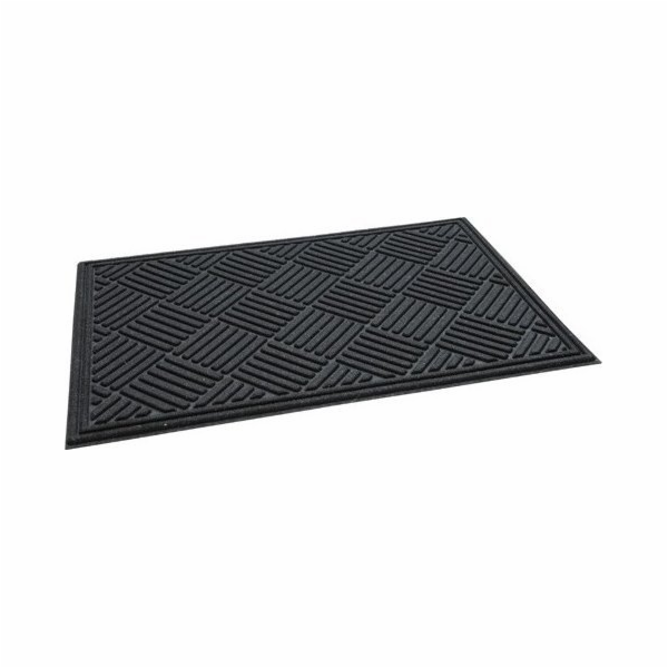 UN Rohožka ECO RIB - křížová 60x90 černá