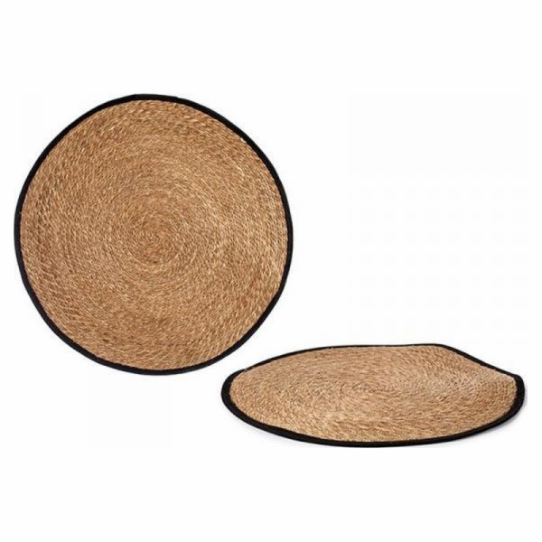 Dárkový dekor Koberec Hnědá Černá Přírodní vlákno (100 cm)