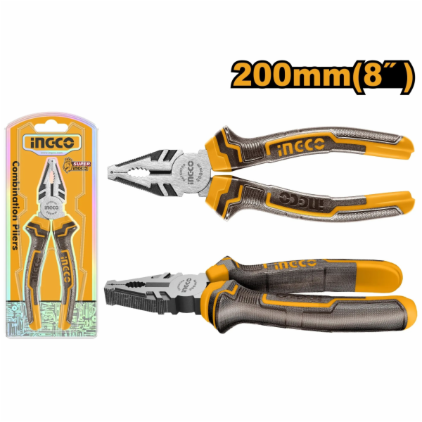 Ingco HCP08208 Kleště kombinované CrV 200mm