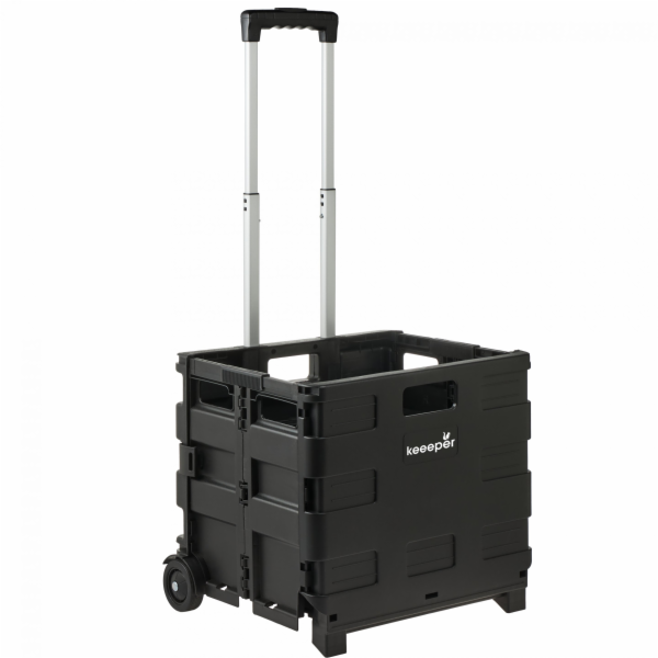 Keeeper Skládací nákupní vozík Olli 65l black