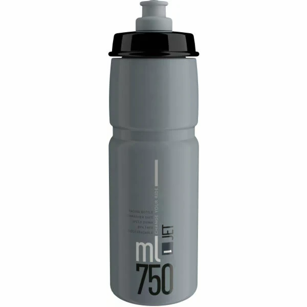 ELITE láhev JET 24  šedá/černé logo 750 ml