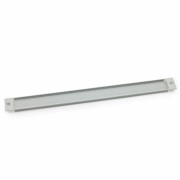 19  záslepka 2U plastový zámek, síto 75%-4mm, šedá