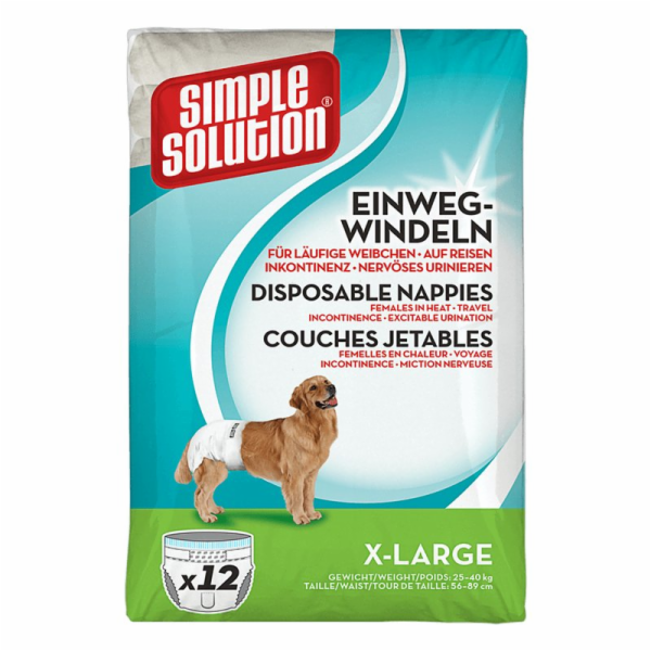 SIMPLE SOLUTION Pleny pro psy 12ks XL