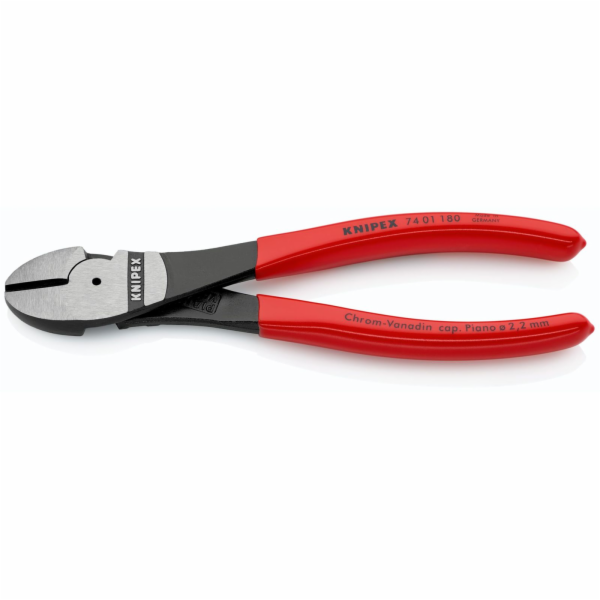 KNIPEX Kraft-Seitenschneider 180 mm, Kunststoff überzogen