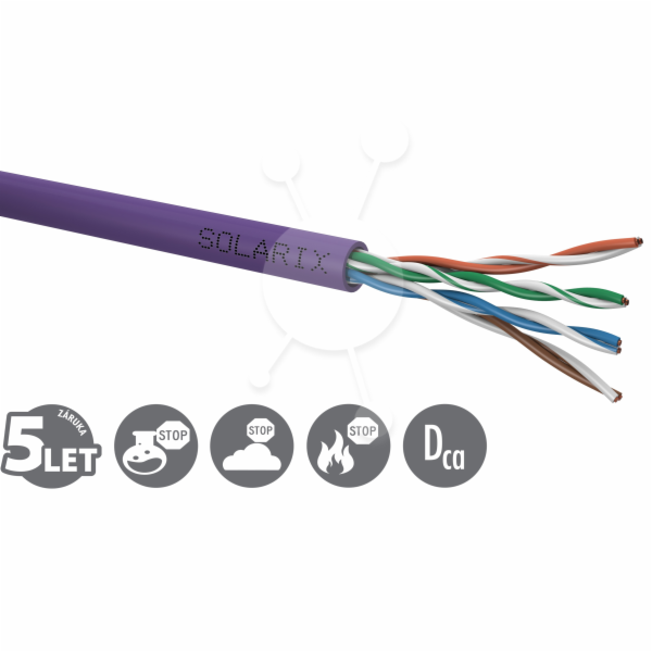 Instalační kabel Solarix CAT5E UTP LSOH Dca-s1,d2,a1 500m...