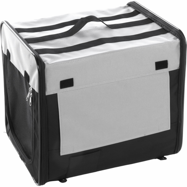 Flamingo Přepravka pro psy Smart Top Plus černo-šedá 46x3...