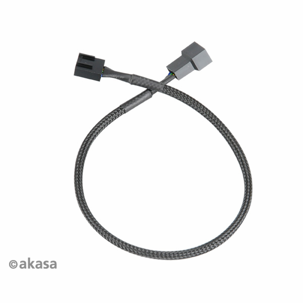 AKASA prodlužovací kabel k PWM ventilátoru, 30cm  (4pin p...