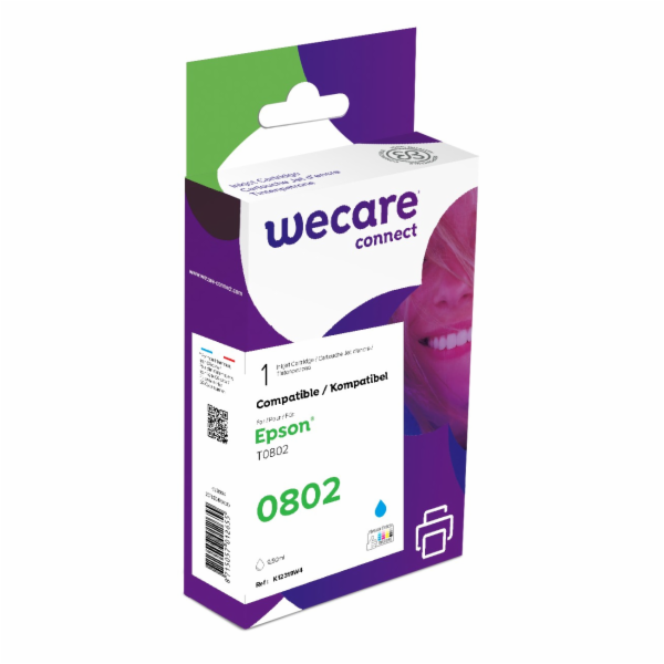 WECARE ARMOR ink kompatibilní s EPSON C13T08024011,modrá/...