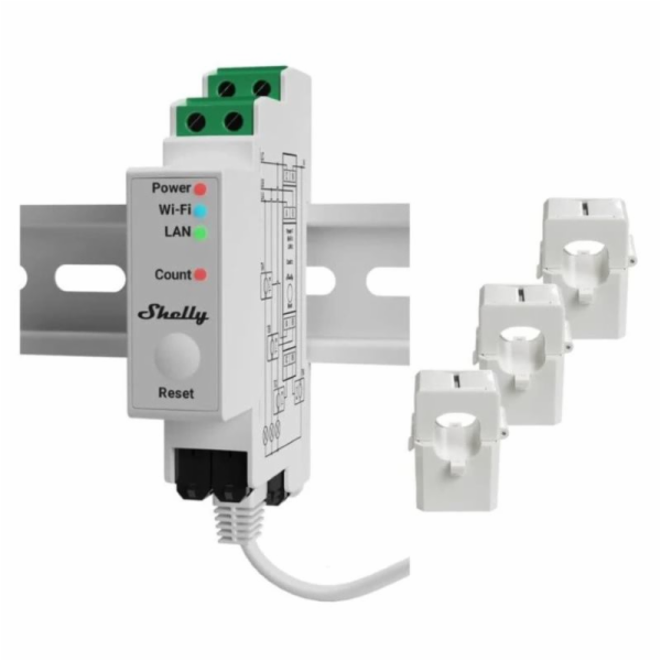 Elektroměr Shelly Pro 3EM WLAN/LAN