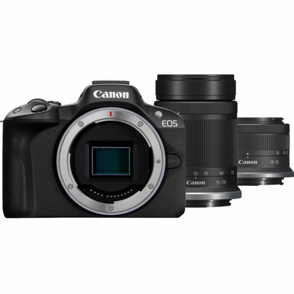 Canon Bezzrcadlovka EOS R50 černá + RF-S 18-45+ RF-S 55-2...