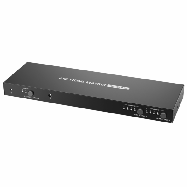 PremiumCord HDMI matrix switch 4:2 , UHD rozlišení 4Kx2K@...