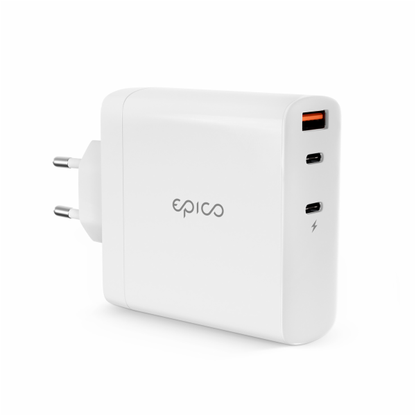 Epico 140W GaN síťová nabíječka - bílá