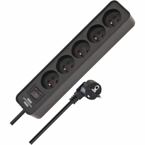 brennenstuhl Ecolor prodlužovací kabel 5 zásuvek 5 m čern...
