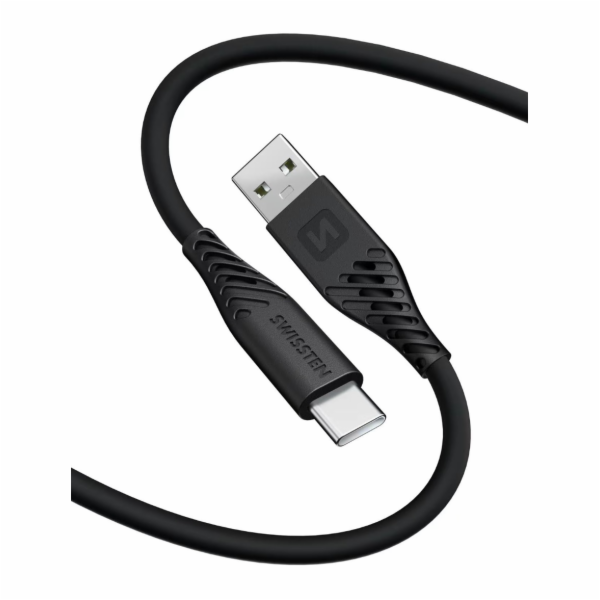 Swissten Datový kabel SOFT SILICONE USB / USB-C 1,5 M 60W...