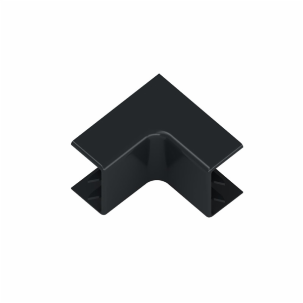 Konektor pro kolébku, vnitřní roh, 112078EX, 25/15 mm černý