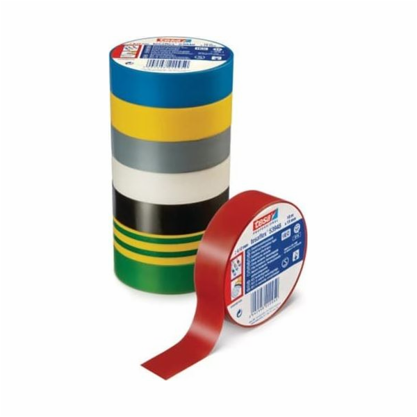 Izolační páska Tesaflex 53988, červená, 15 mm x 10 m