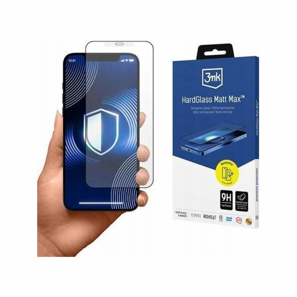 3mk tvrzené sklo HardGlass Matt Max pro iPhone 12/12 Pro