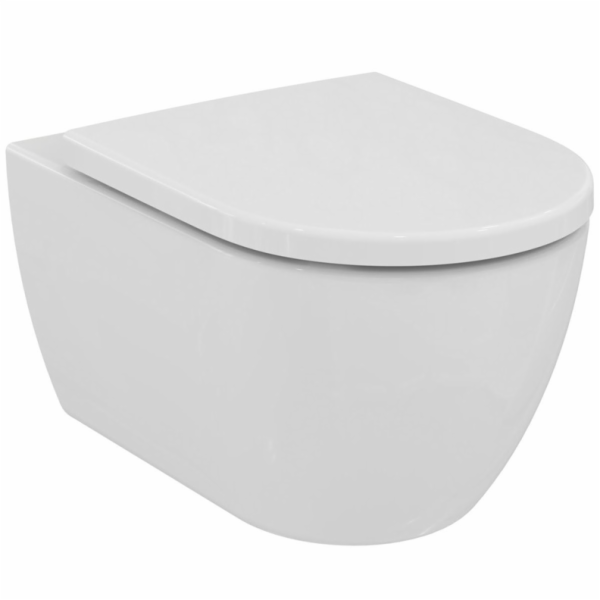 Záchod, nástěnný Ideal Standard Ellisse, s víkem, 365x545 mm