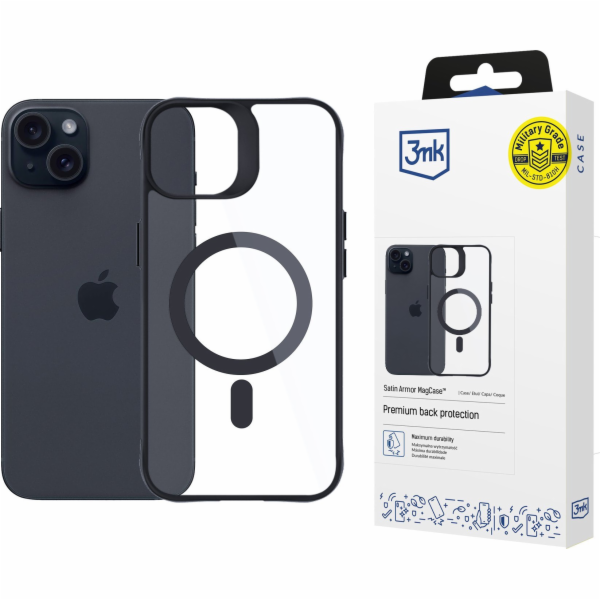 3mk ochranný kryt Satin Armor MagCase pro iPhone 15 Plus