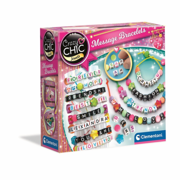 Sada na výrobu náramků Clementoni Message Bracelets
