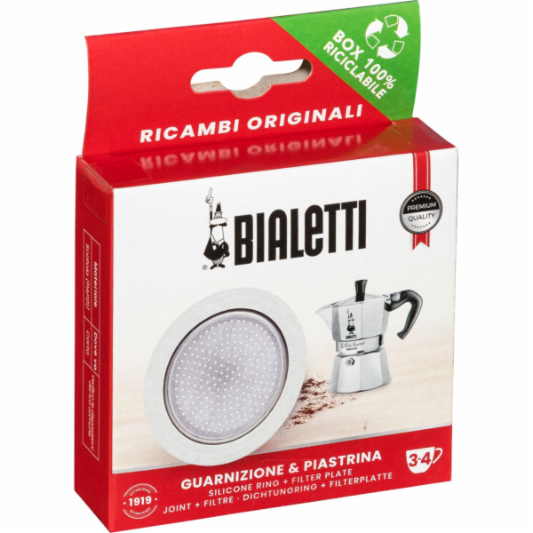Bialetti Ricambi Induc. 1 Ersatz dichtung + 1 Filter 4 Ta...