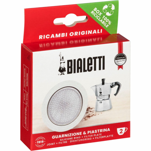 Bialetti Ricambi Induc. 1 Ersatz dichtung + 1 Filter 2 Ta...